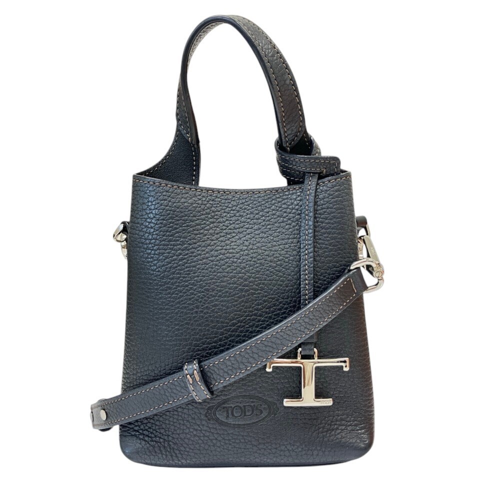 TOD'S T-Timeless Leather Handbag Micro 2-Way Shoulder Bag XBWAPAT9000QRIB999 ...